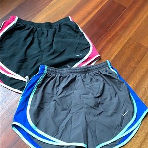 2 pairs of Nike dri-fit shorts